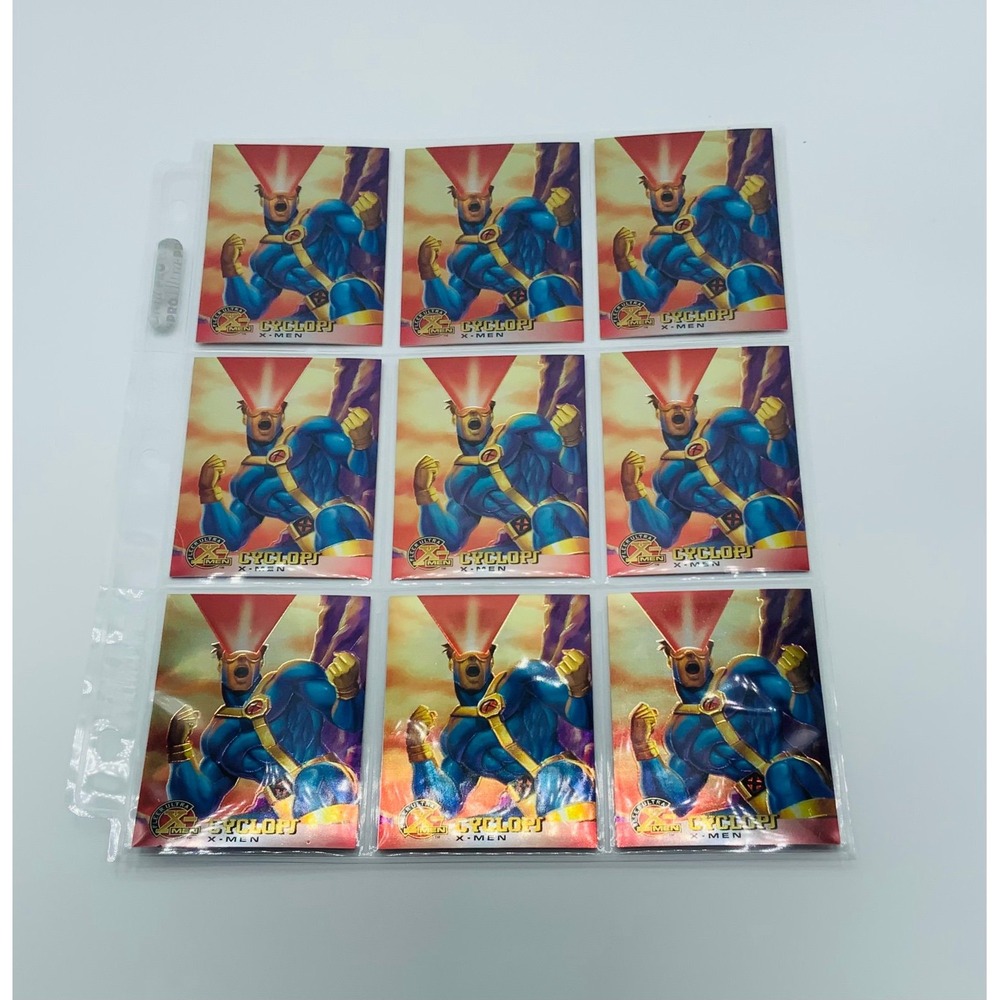 1995 Fleer Ultra X-men Cyclops Chromium Power Surge Marvel Promo Cards Lot